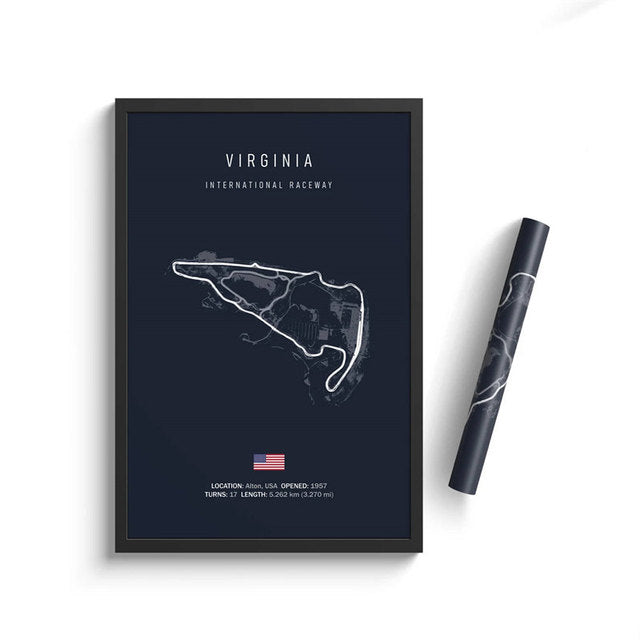 F1 Virginia Circuit Poster - Miniature Motorworld