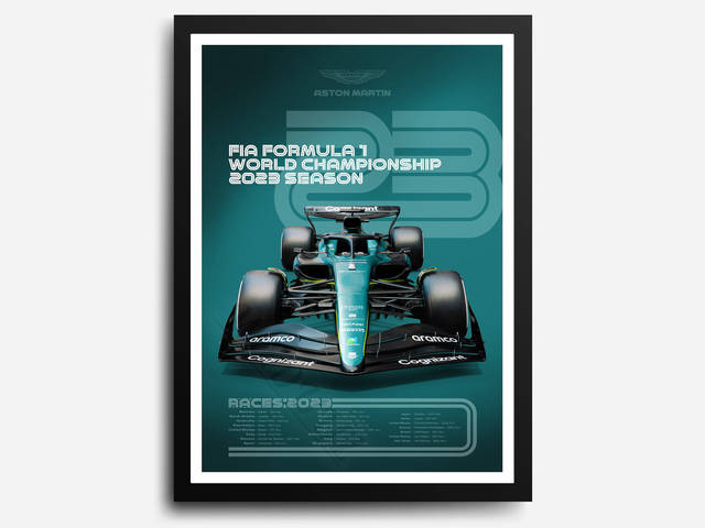 Aston Martin Canvas Poster - Miniature Motorworld
