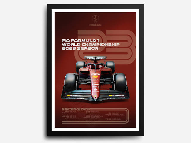 Ferrari Canvas Poster - Miniature Motorworld