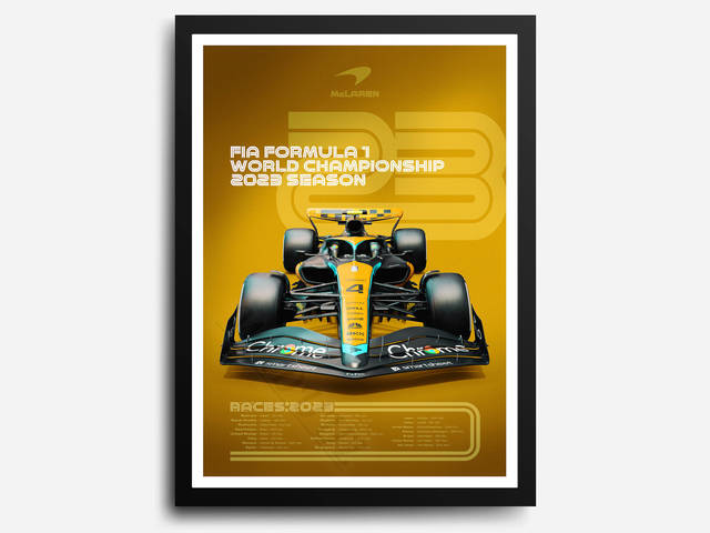 McLaren Canvas Poster - Miniature Motorworld