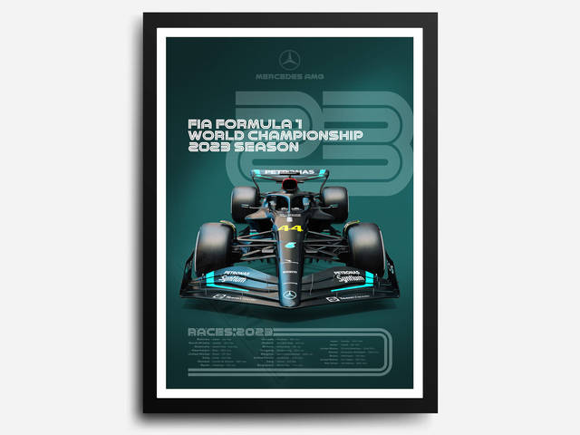 Mercedes Canvas Poster - Miniature Motorworld