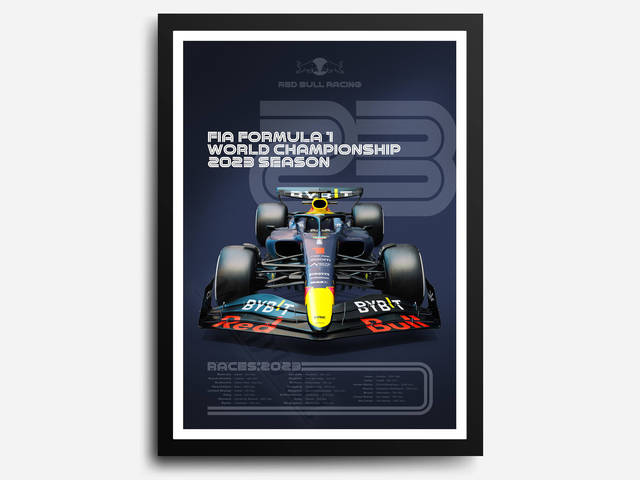 Red Bull Canvas Poster - Miniature Motorworld