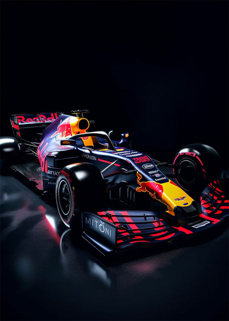 Red Bull F1 Model Canvas Poster - Miniature Motorworld