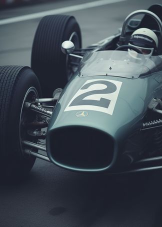 Vintage Mercedes F1 Canvas Poster - Miniature Motorworld