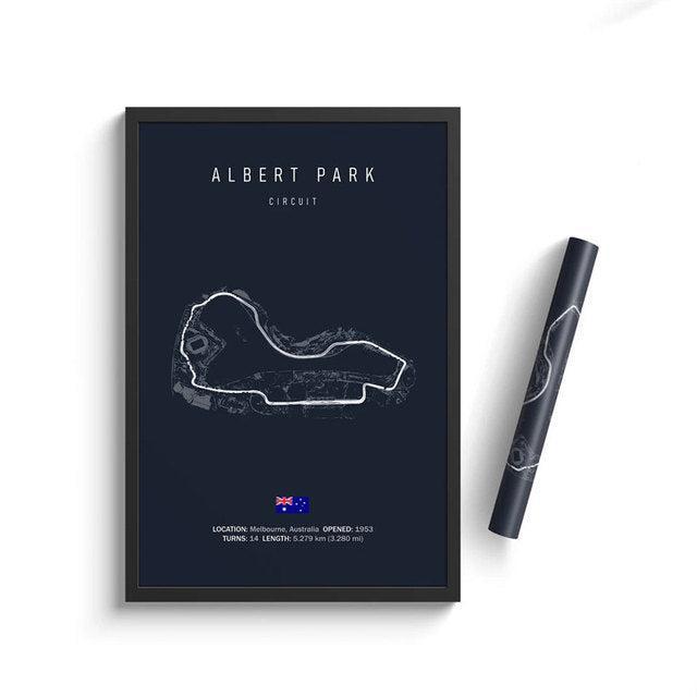 F1 Albert Park Circuit Poster
