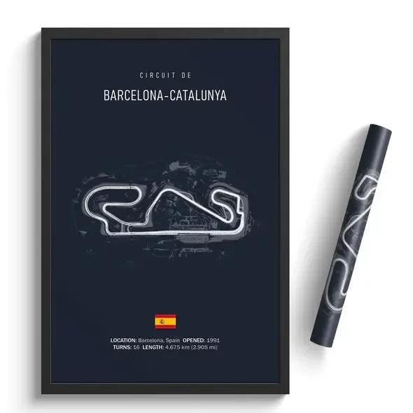 F1 Barcelona Circuit Poster