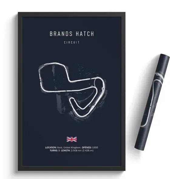 F1 Brands Hatch Circuit Poster