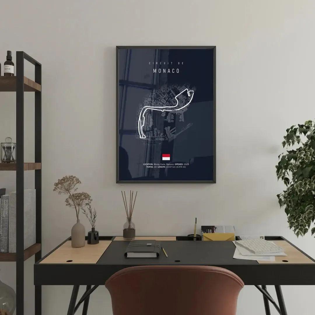 F1 Monaco Circuit Poster