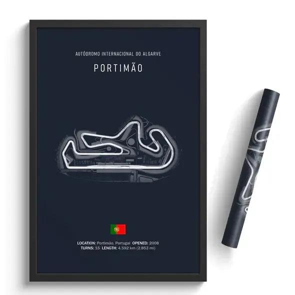 F1 Portimao Circuit Poster