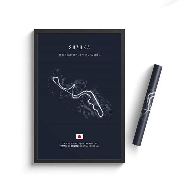 F1 Suzuka Circuit Poster