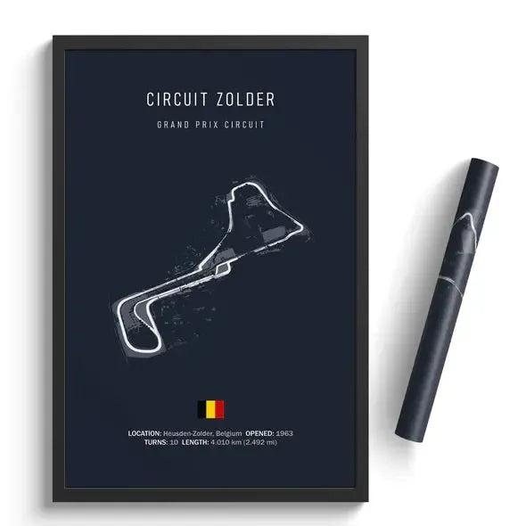 F1 Zolder Circuit Poster