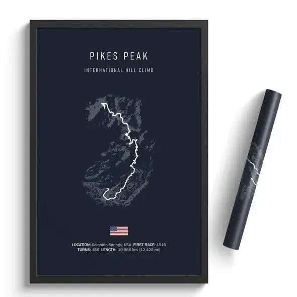 Pikes Peak Track Poster