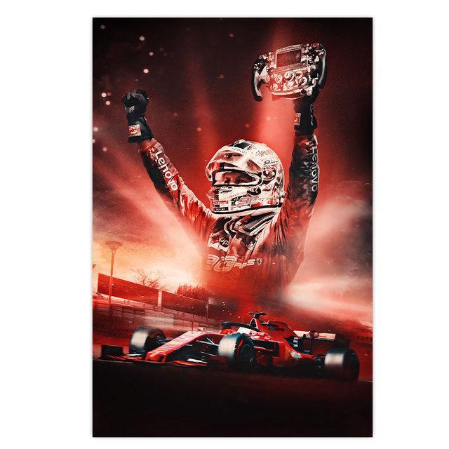 Sebastian Vettel Canvas Poster