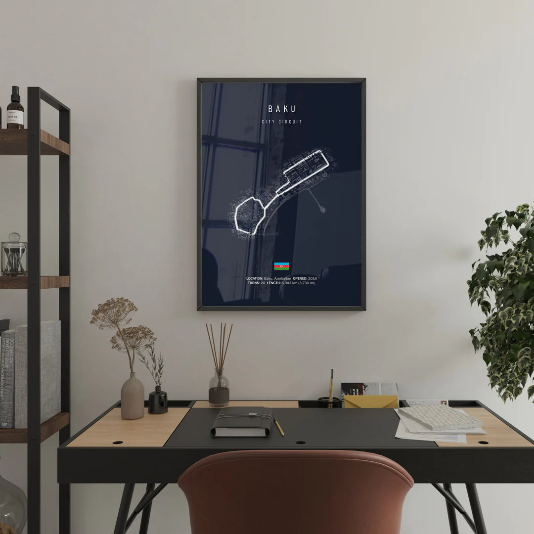 F1 Baku Circuit Poster
