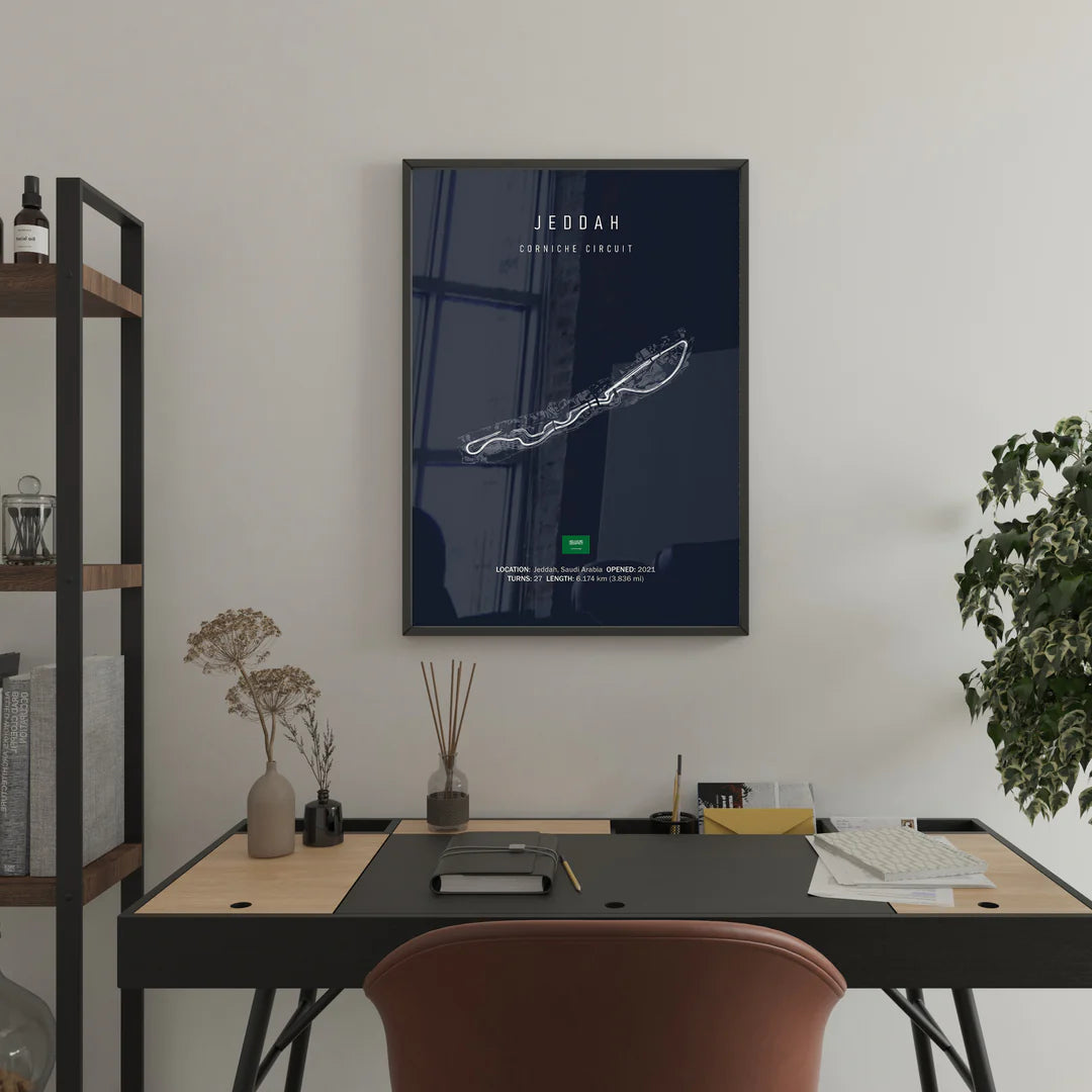 F1 Jeddah Circuit Poster