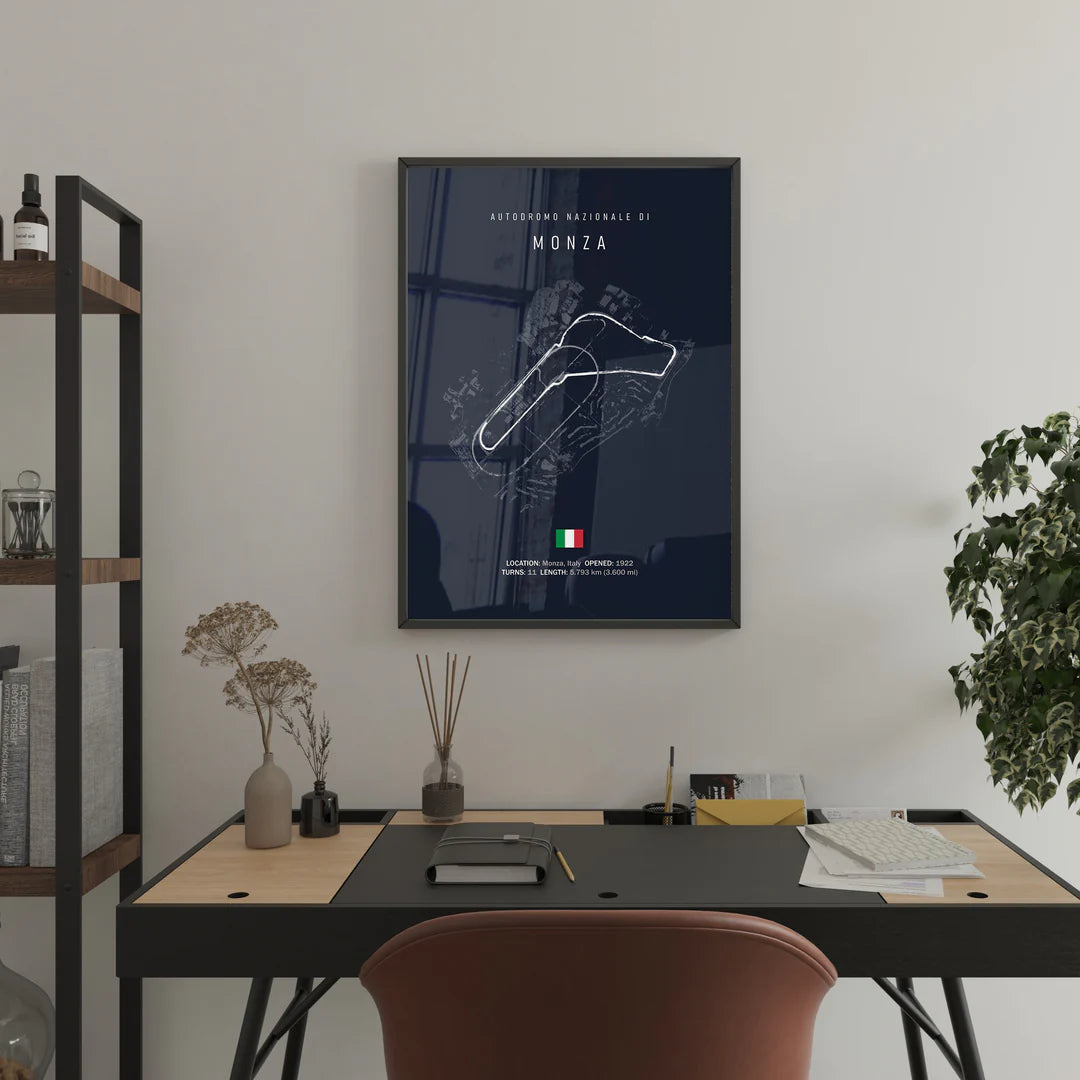 F1 Monza Circuit Poster