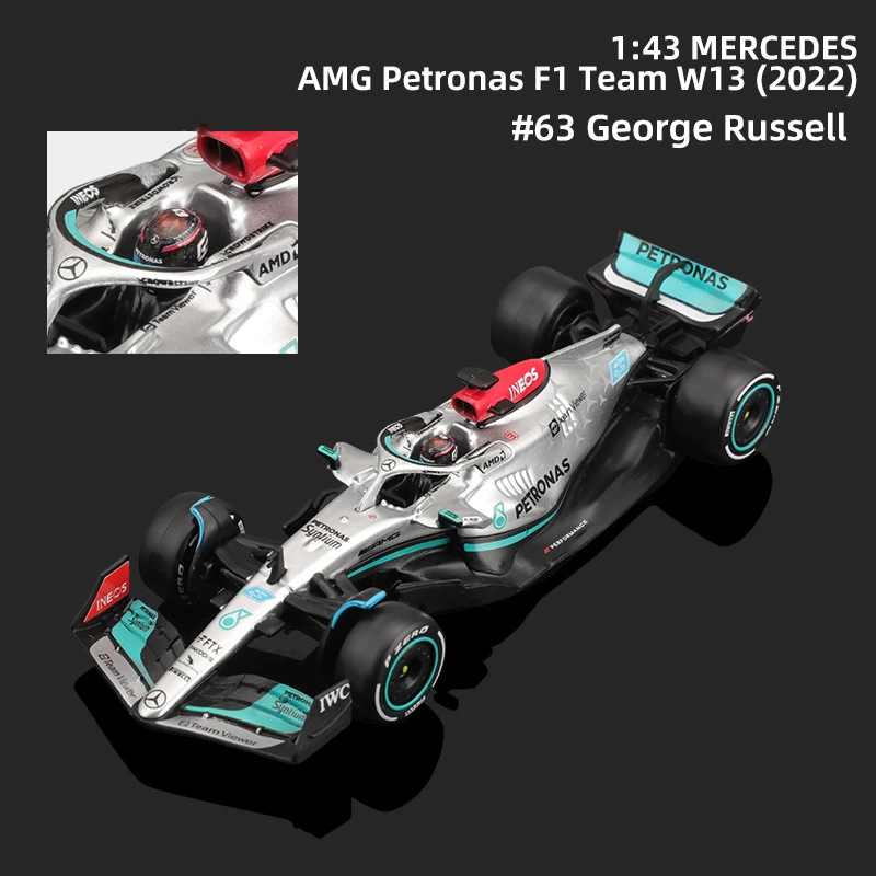 Premium 1:43 2022 F1 Mercedes George Russell Collector's Piece - Miniature Motorworld
