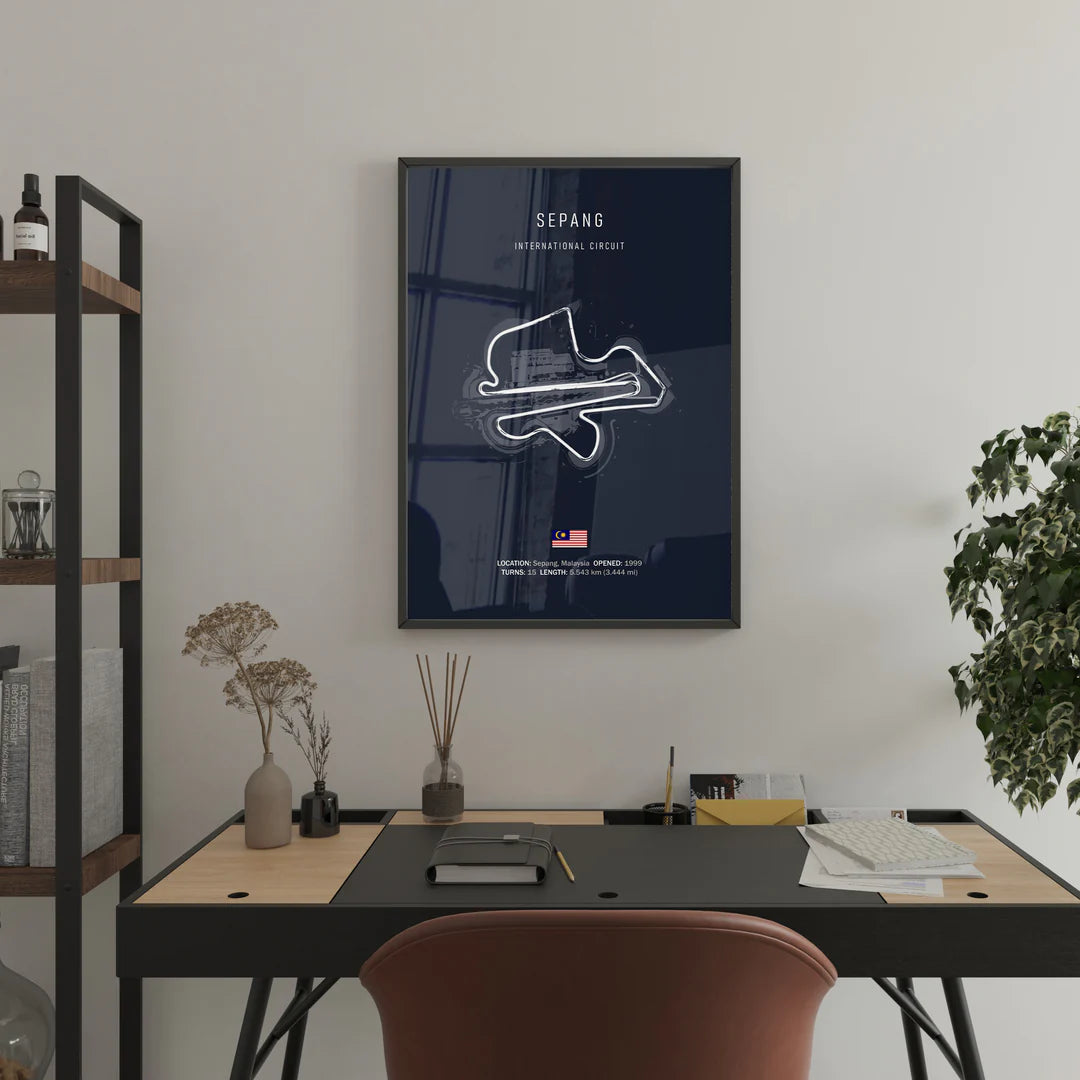 F1 Sepang Circuit Poster