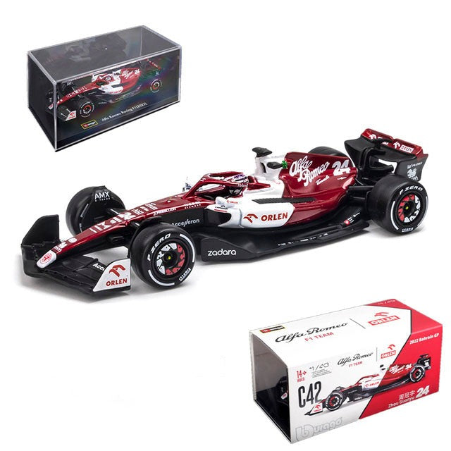 Premium 1:43 2022 F1 Alfa Romeo Zhou Guanyu Collector's Piece - Miniature Motorworld
