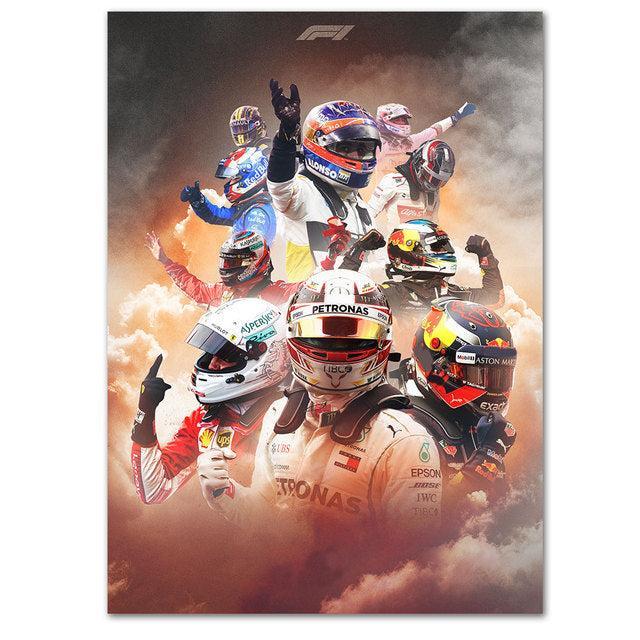 2022 F1 Drivers Canvas Poster