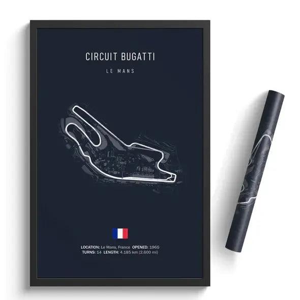 Circuit Bugatti Poster