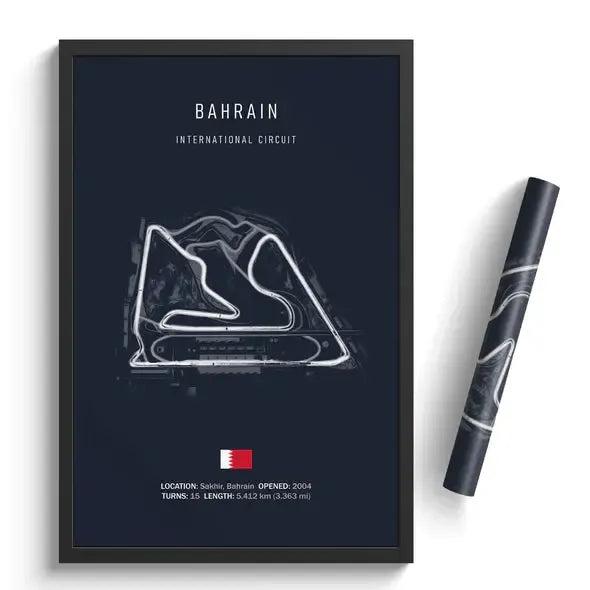 F1 Bahrain Circuit Poster