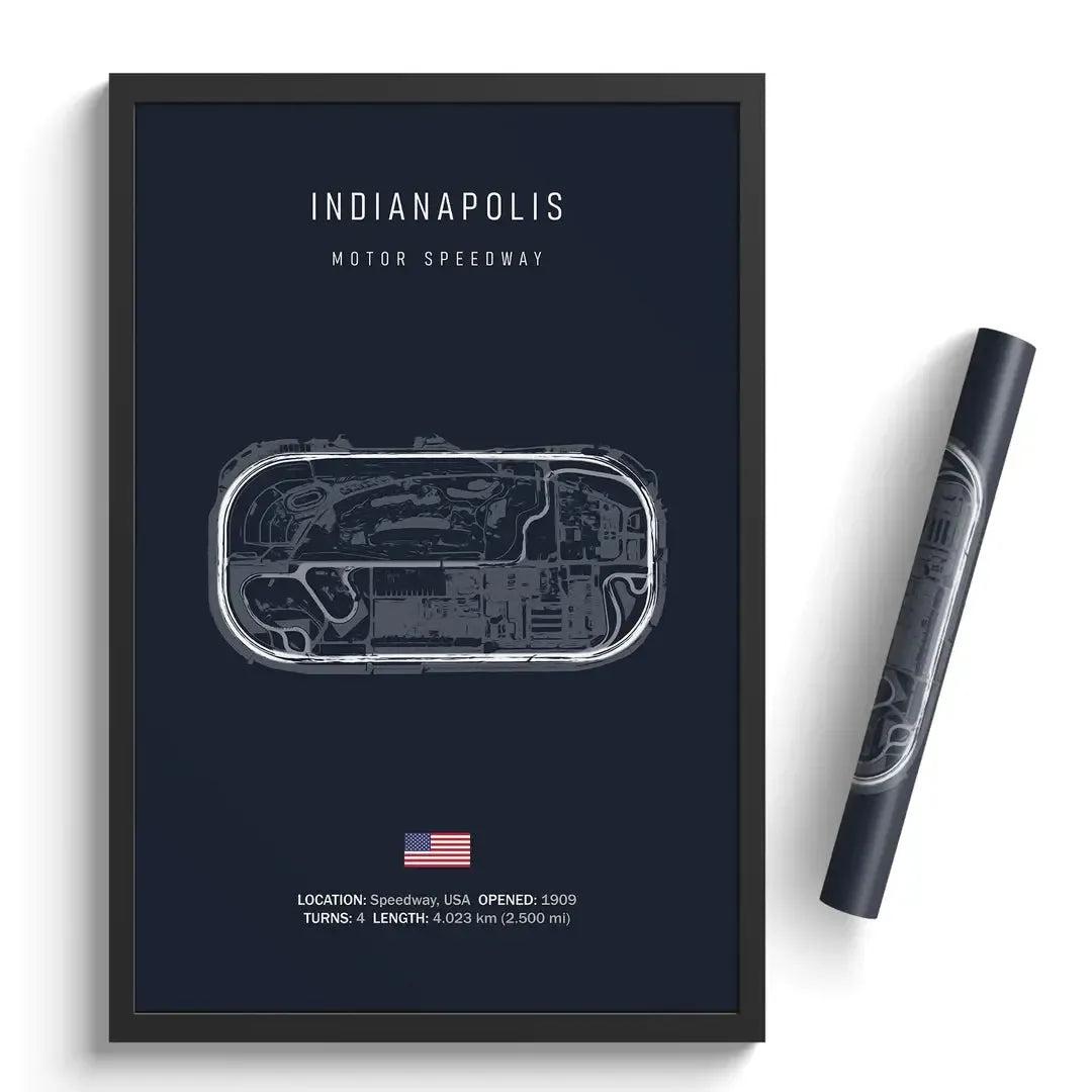 F1 Indianapolis Circuit Poster