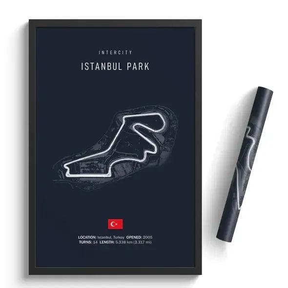F1 Istanbul Park Circuit Poster