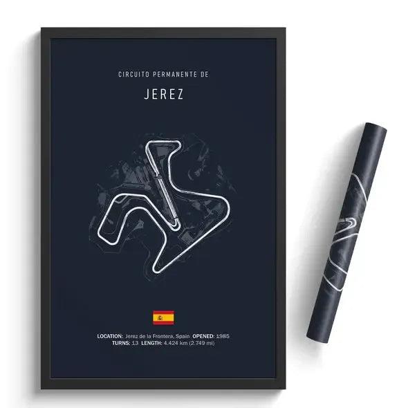 F1 Jerez Circuit Poster