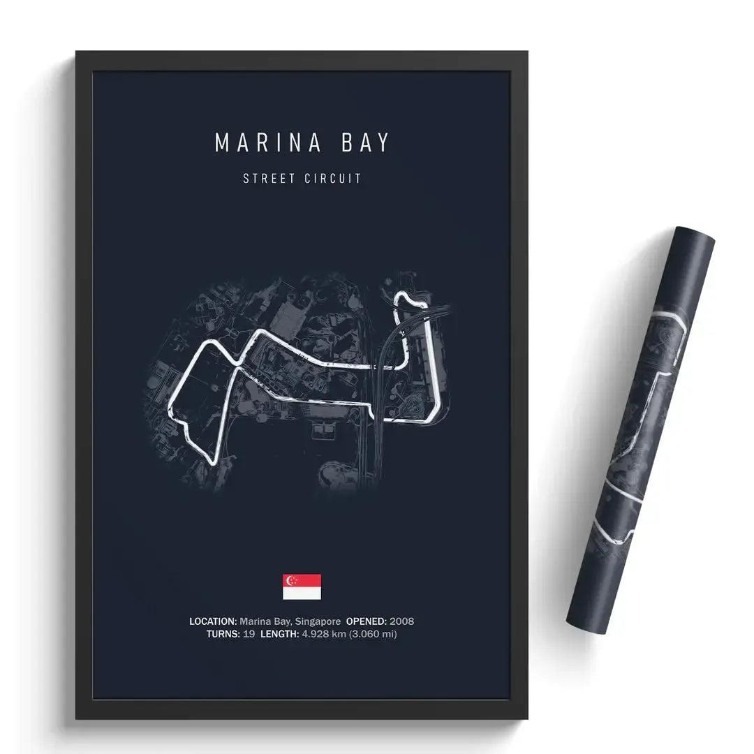 F1 Marina Bay Circuit Poster
