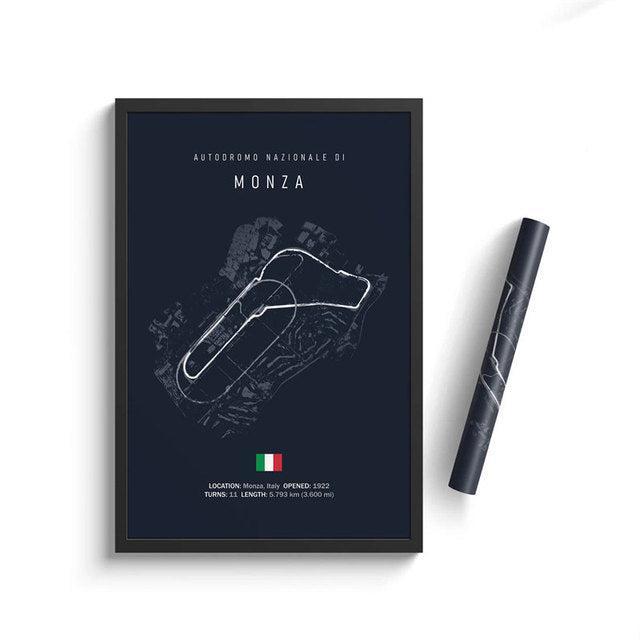 F1 Monza Circuit Poster