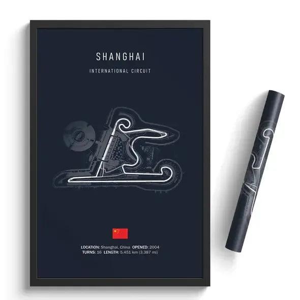F1 Shanghai Circuit Poster