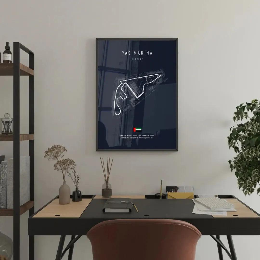 F1 Yas Marina Circuit Poster
