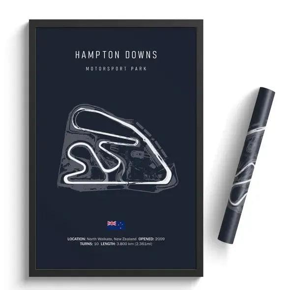 Hampton Downs Circuit Poster