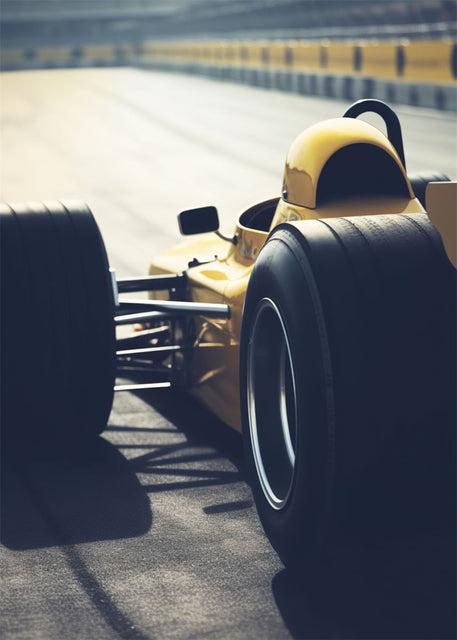 Renault F1 Track View Canvas Poster